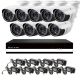 Kit 3: 9 udendørs HD IP kamera, 9 kanals HVR
