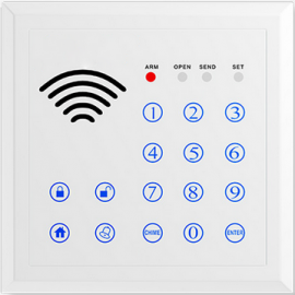 Trådløst tastatur med RFID og batteribackup