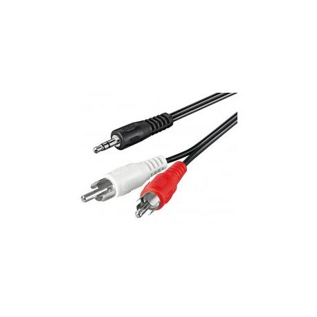 Minijack til phono 1m